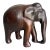 Hand-Carved Indian Wooden Elephant Sculpture For Sale