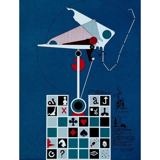 Monument Wallet - Original Lithograph by Mario Persico . 1970 ca. 1970 For Sale