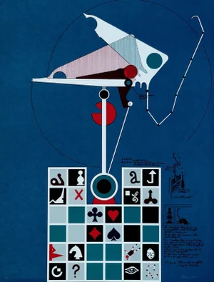 Monument Wallet - Original Lithograph by Mario Persico . 1970 ca. 1970