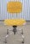 1950s Mid Century Industrial Bevco Chrome Office Desk Chair With Yellow Upholstery For Sale - Image 12 of 12