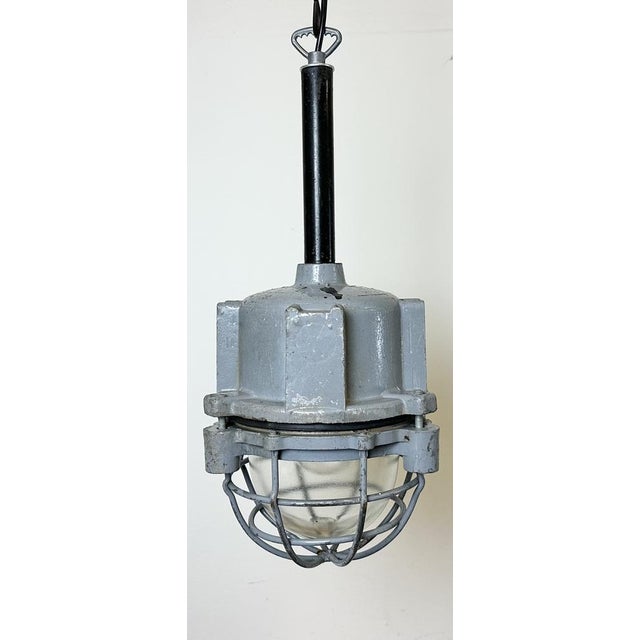 Dark Grey Cast Aluminium Explosion Proof Light from Elba, 1970s For Sale - Image 13 of 17