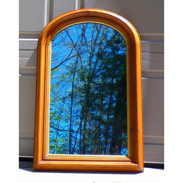 Large Antique Arched Top Hall Pier Mirror Victorian Mercury Mirror For Sale - Image 9 of 10