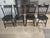 Vintage Nichols & Stone Ebonized Windsor Chairs (4pcs), Hand-Stenciled, Solid Wood For Sale - Image 12 of 15