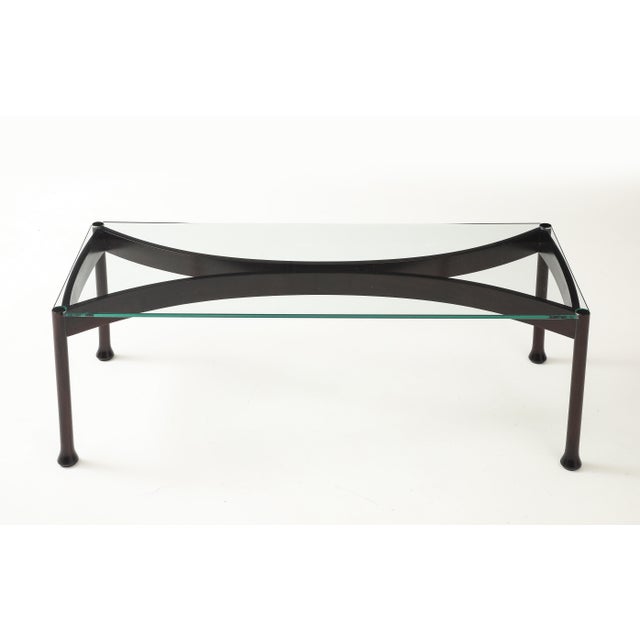 1960's Mid-Century Modern Italian Coffee Table With Glass Top For Sale - Image 12 of 17