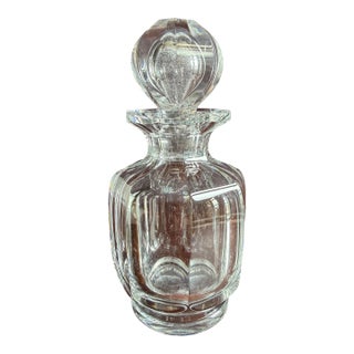 Mid 20th Century Baccarat Malmaison Vintage Small Cut Crystal Decanter / Perfume Bottle. For Sale