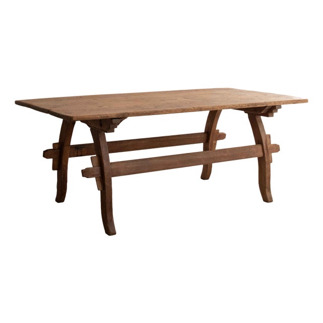 Swedish Pine Goat Table For Sale