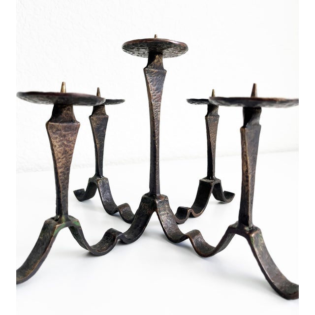 Mid 20th Century French Jean Royère Style Candelabra For Sale - Image 5 of 12