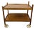Vintage 1960s Danish Mid-Century Modern Teak Rolling Serving Bar Cart For Sale