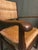 Vintage Dutch Oak and Rush Chair, 1930s For Sale - Image 6 of 7