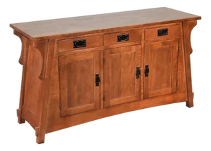 Mission Oak Crofter Console Cabinet - 55" Micheals Cherry