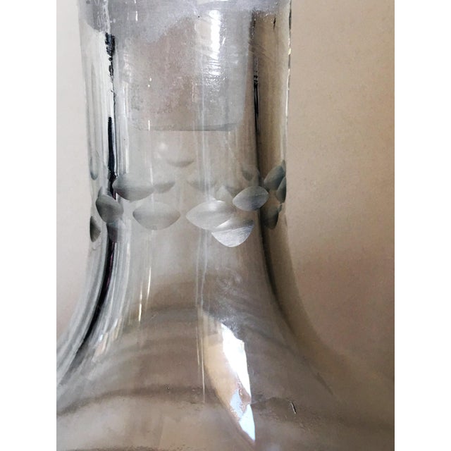 Art Deco 20th Art Deco Glass Decanter Bottle For Sale - Image 3 of 5