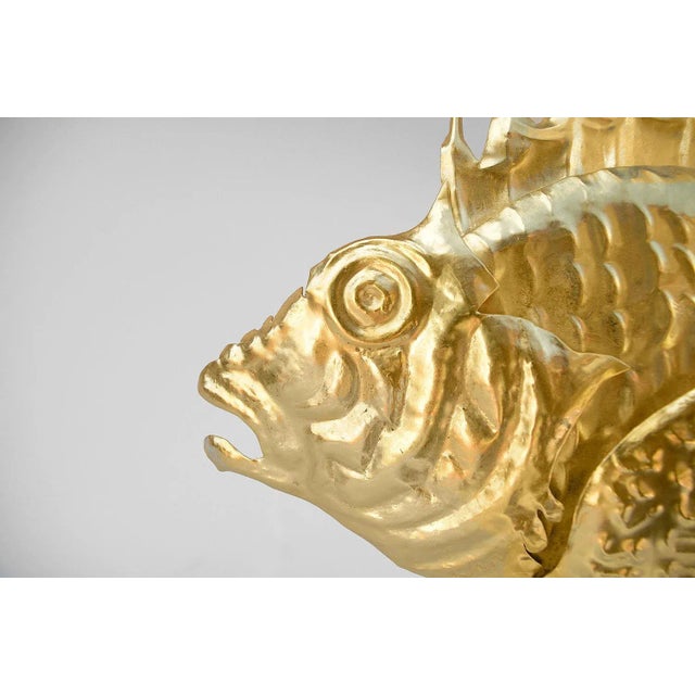 1950s Gilt Brass Scorpion Fish Lamp, 1950s For Sale - Image 5 of 6