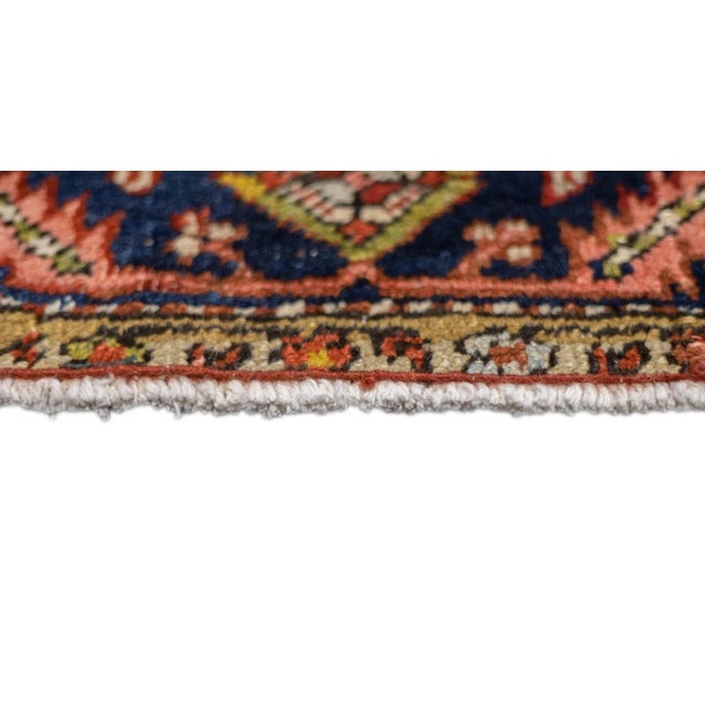Late 18th Century Antique Persian Serapi Rug 5'1'' x 6'11'' For Sale - Image 9 of 12