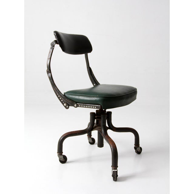 Vintage Industrial DoMore Swivel Office Chair For Sale - Image 6 of 14