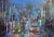 Paper Night City, Oil on Cardboard, 2000s For Sale - Image 7 of 7