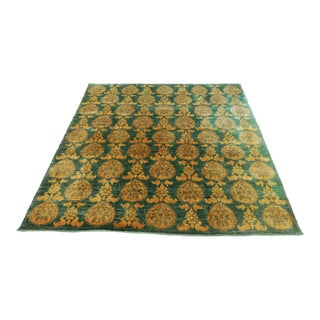 Vintage Handmade Wool Pile Rug. 12'2"x 12'3" For Sale