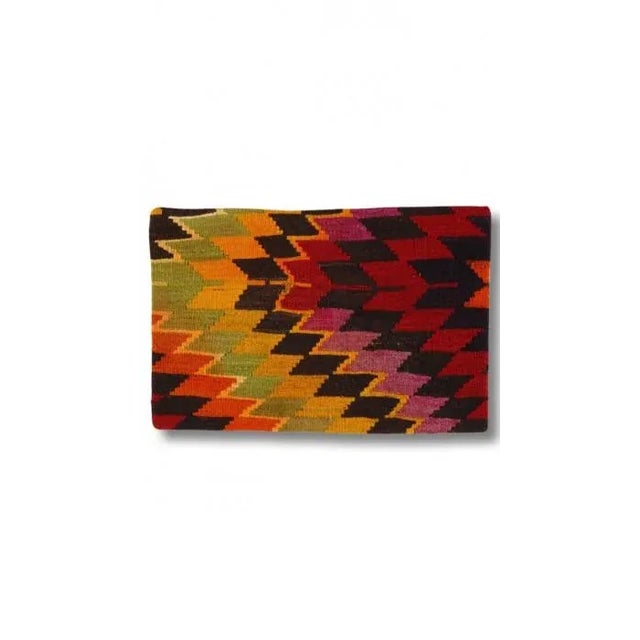 Traditional Vintage Hand Woven K66 Pillow 16" X 24" For Sale - Image 3 of 3