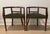Mid 20th Century Petite Scale Mid-Century Italian Walnut Horseshoe Rail Back Armchairs - A Pair For Sale - Image 5 of 18