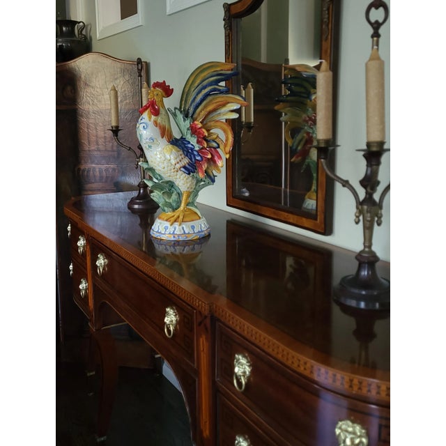 French Country Last Chance!Vintage Fitz and Floyd Ricamo Collection Kitchen Rooster Figure For Sale - Image 3 of 13