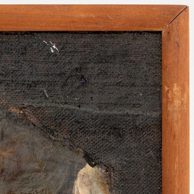 1960s Elfi Schuselka Abstract Figural Mix Media Collage For Sale - Image 5 of 6