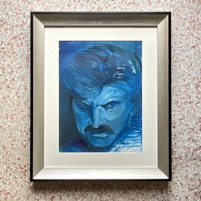 Vintage Fauvist Signed Original Oil Painting on Paper For Sale - Image 4 of 9