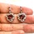 Traditional Natural Tourmaline Ruby Diamond Dangle Earrings 14k WG 10.53 TCW Certified For Sale - Image 3 of 18