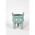 This Celadon vessel is a tripod cauldron with two facing handles. It is an important shape in Chinese rituals. Its rounder...