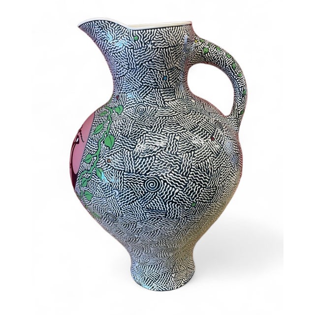 1980s 1980s Patrick Dougherty Monumental Pitcher Clayworks Belleville, Kentucky 22" Tall For Sale - Image 5 of 12