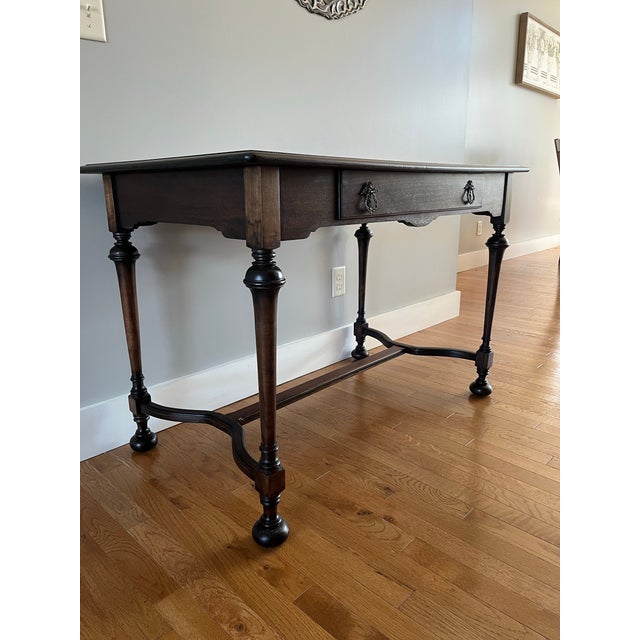 American 18th Century Black Walnut Writing Desk. For Sale - Image 3 of 12