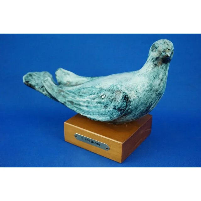 Item description: A stunning glazed stoneware ceramic sculpture with an extremely compact glaze and satin finish in...