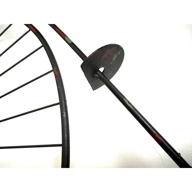Curtis Jere High Wheel Bicycle Iron Sculpture & Wall Decor 1960's For Sale - Image 12 of 12