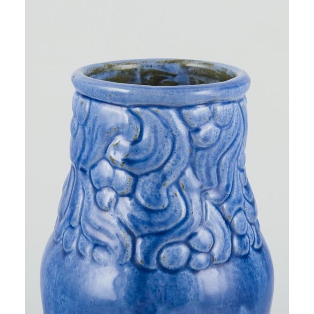 Early and Decorative Ceramic Vase by Svend Hammershøi for Kähler, 1890s For Sale - Image 3 of 9