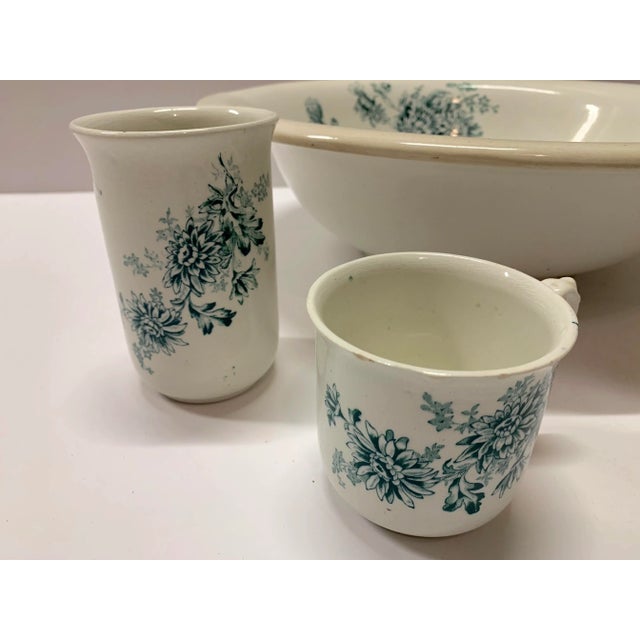 Early 20th Century Antique Wash Basin Set - Set of 4 For Sale - Image 5 of 13