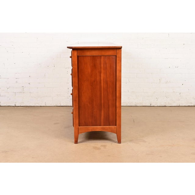 Thomasville Arts & Crafts Shaker Cherry Wood Dresser or Credenza For Sale - Image 11 of 13