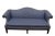 An elegant and understated Ethan Allen American classic Chippendale style sofa. The sofa boasts traditional lines...
