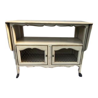 Mid-Century Rustic French Country Server Console Casters For Sale