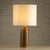 Model DL16 hare’s fur table lamp by Per Linnemann-Schmidt for Palshus Stentöj, Denmark, 1960s. Height with shade 44cm....