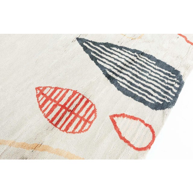 Modern Art Deco inspired hand knotted wool rug by Doris Leslie Blau. Size: 12'2" × 14'9" (370 × 449 cm). A modern, hand...