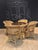 Gold 1970s Rattan Barrel Back Peacock Round Dining Set - 5 Pieces For Sale - Image 8 of 8
