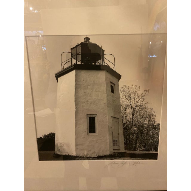2000 - 2009 Black And White Photo Of A Lighthouse By Ileane Bernstein Naprstek For Sale - Image 5 of 8