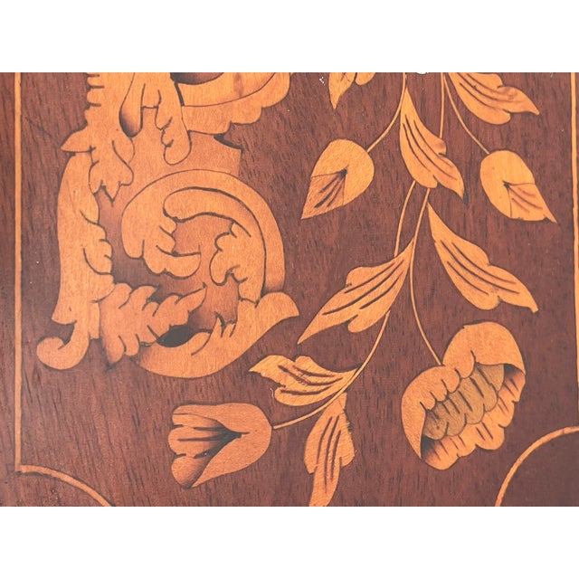 1900 - 1909 Fabulous Antique Inlay Jewelry Box With 4 Drawers For Sale - Image 5 of 12