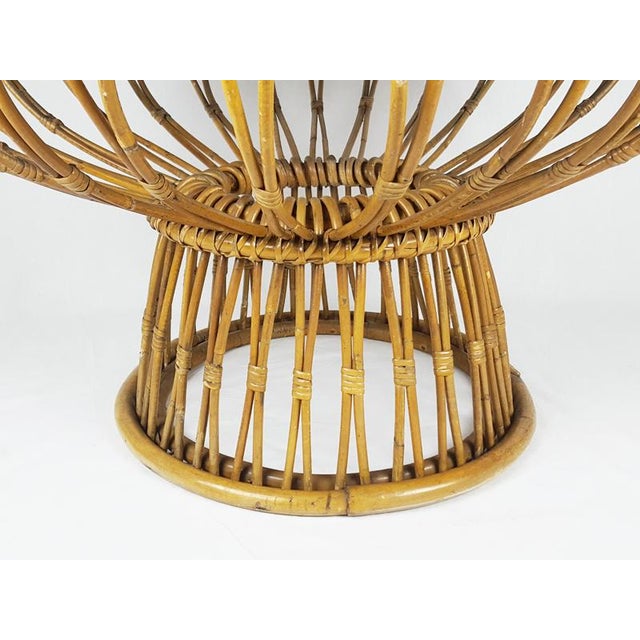 Mid-Century Modern Italian Coffee Table in Rattan and Rush from Franca Helg, 1955 For Sale - Image 16 of 18