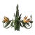 Vintage Italian Tall Birds of Paradise Chandelier For Sale