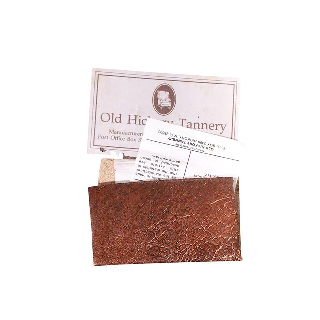 Rustic Old Hickory Hide and Leather Club Chair and Ottoman For Sale In New York - Image 6 of 16