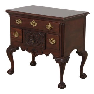 Council Craftsman Chippendale Mahogany Lowboy For Sale