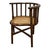 Bobbin Circa 1890 Corner Chair Bobbin Circa 1890 corner chair, Dutch, Victorian style, made of turned wood with a caned...