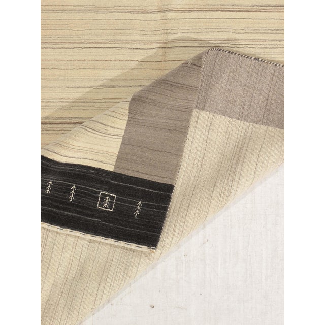 Vintage Hand-Knotted Gabbeh Rug 5'2" X 7'7" For Sale In Washington DC - Image 6 of 6