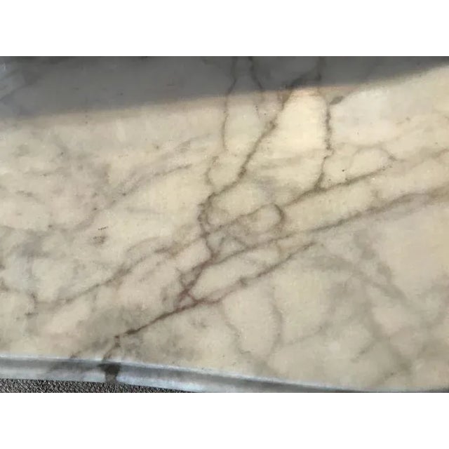 Brown Jansen Style Double Door Marble-Top Bedside Cabinets - a Pair For Sale - Image 8 of 10