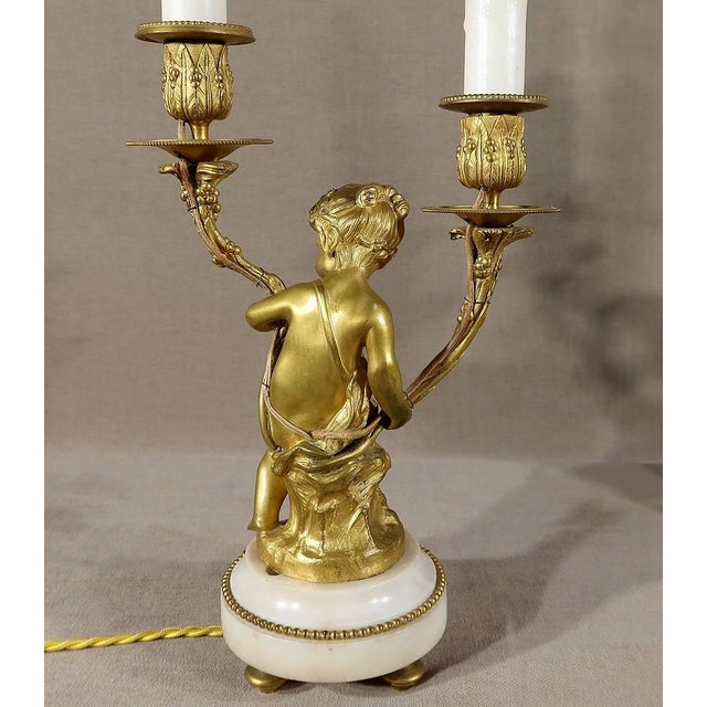 Gilded Bronze Candlesticks, Set of 2 For Sale - Image 15 of 18