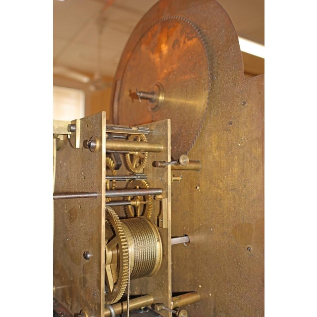 Early 20th Century Mahogany Two Weight Herschede Tall Case Grandfather Clock For Sale - Image 15 of 16